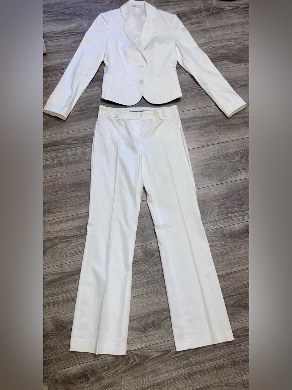 Women’s White Editor Suit